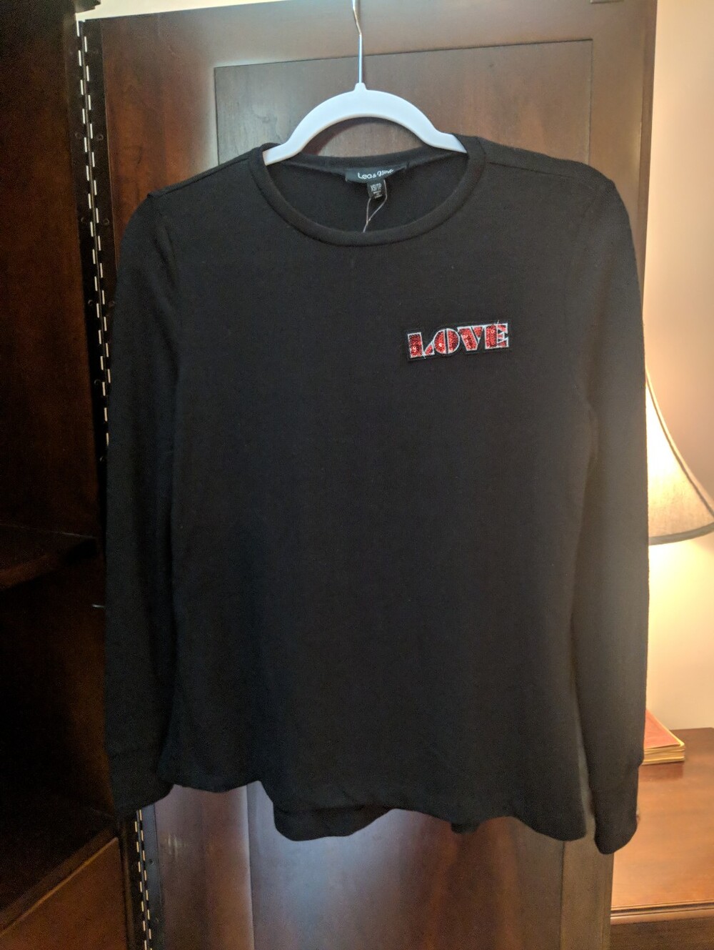 NWT Lea & Viola Long Sleeve Love sweater XS